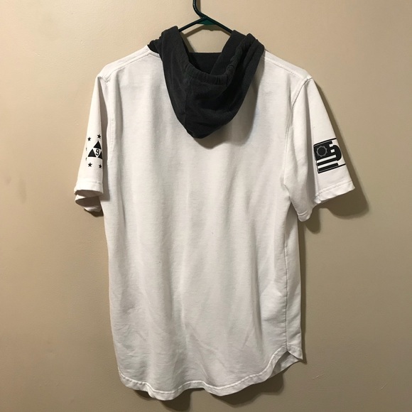 White hoodie shirt by Ninth Hall - Picture 3 of 4